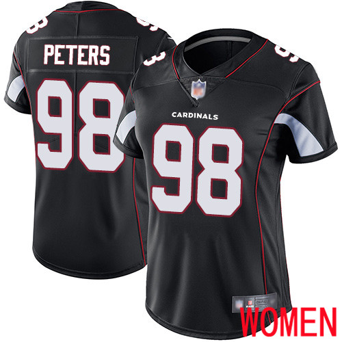 Arizona Cardinals Limited Black Women Corey Peters Alternate Jersey NFL Football #98 Vapor Untouchable->women nfl jersey->Women Jersey